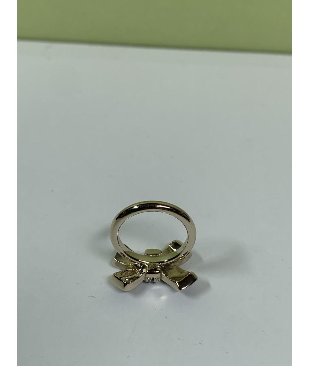 CHANEL Золотое металлическое кольцо, фото 5