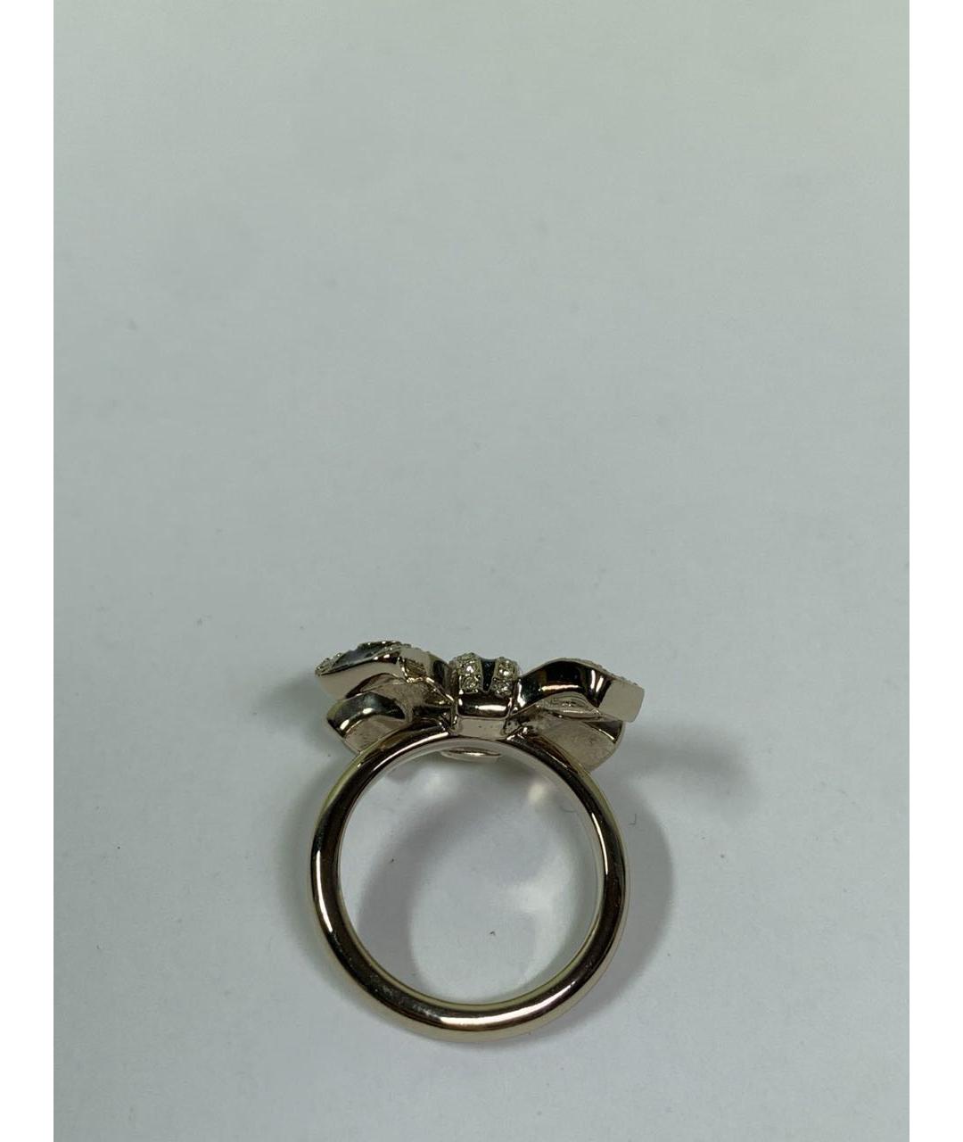 CHANEL Золотое металлическое кольцо, фото 3