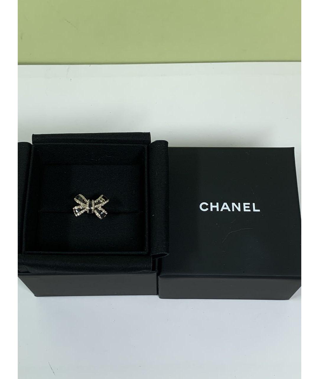 CHANEL Золотое металлическое кольцо, фото 2