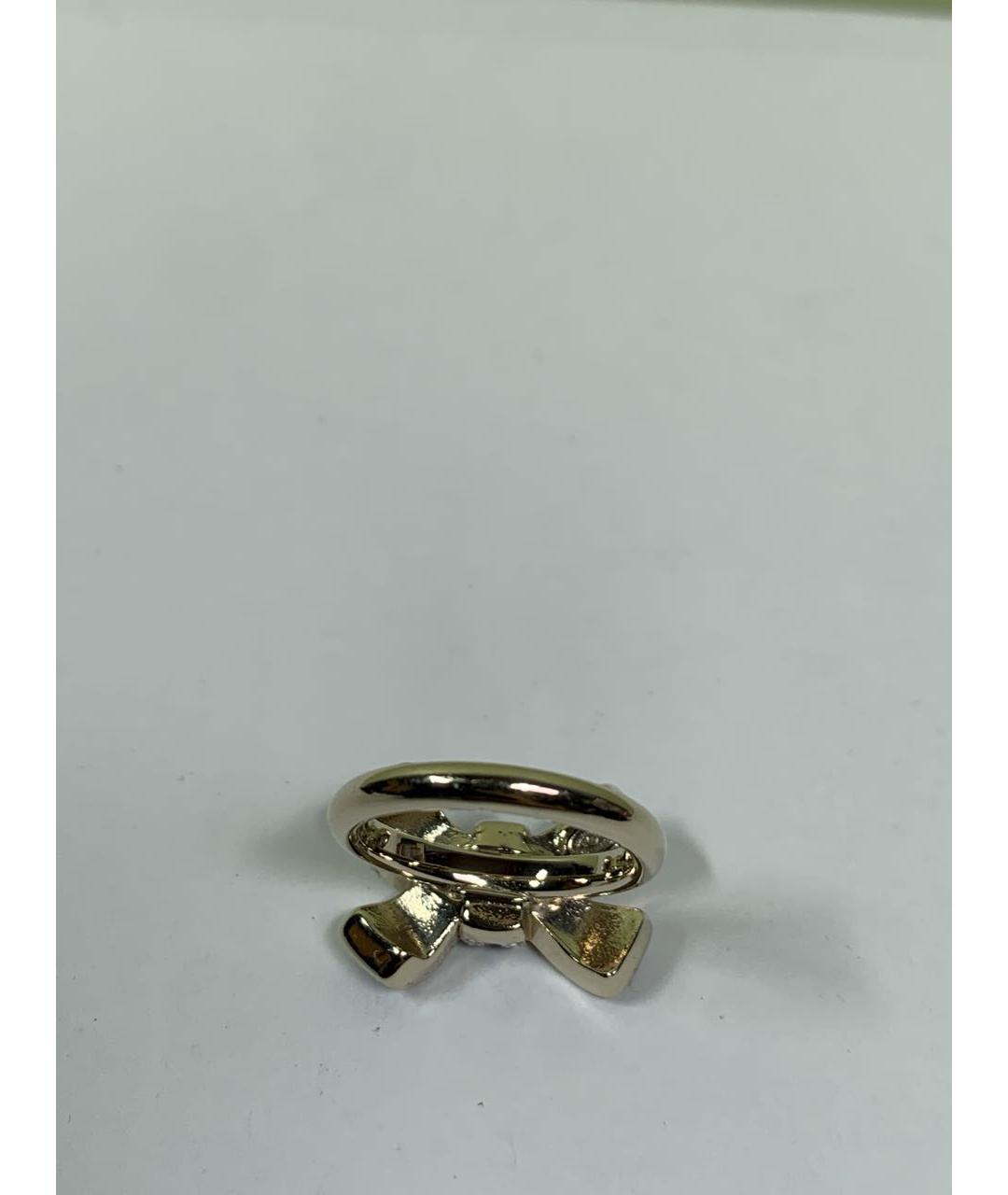 CHANEL Золотое металлическое кольцо, фото 4