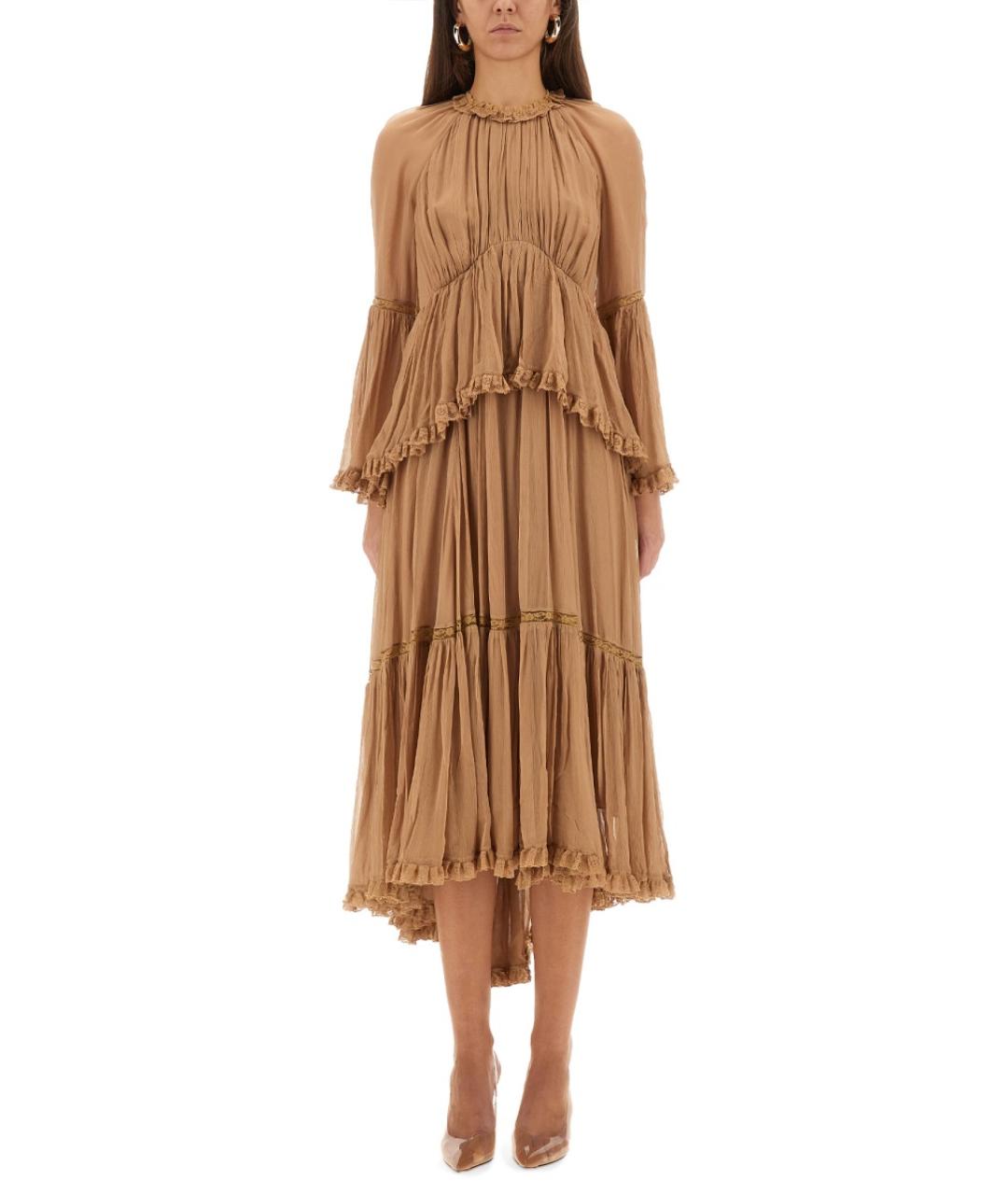 ZIMMERMANN Бежевое повседневное платье, фото 1