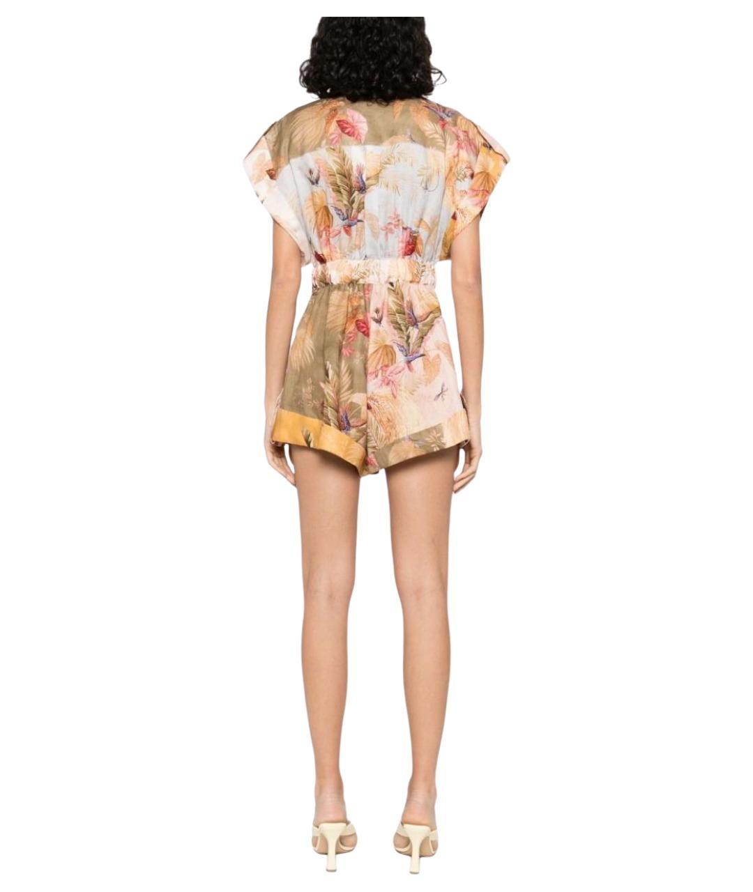 ZIMMERMANN Мульти льняной комбинезон, фото 3