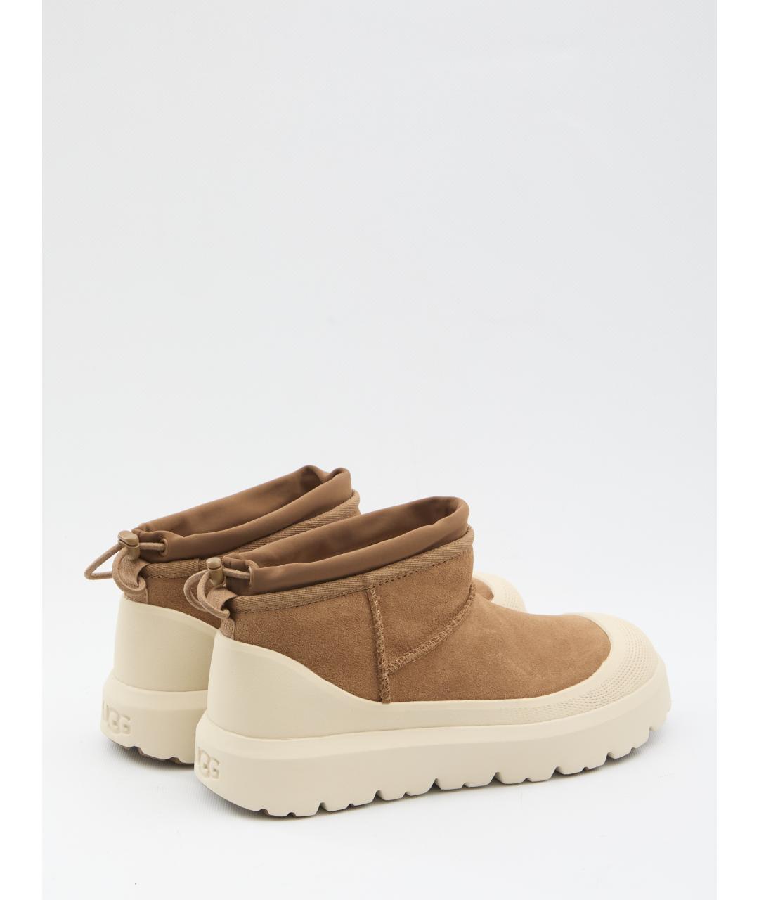 UGG AUSTRALIA Коричневые замшевые высокие ботинки, фото 3