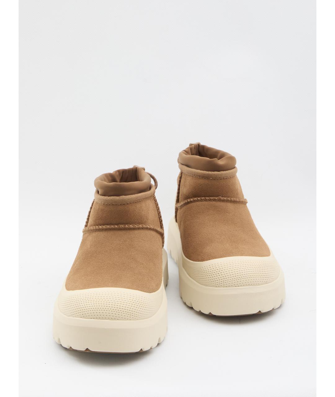 UGG AUSTRALIA Коричневые замшевые высокие ботинки, фото 5