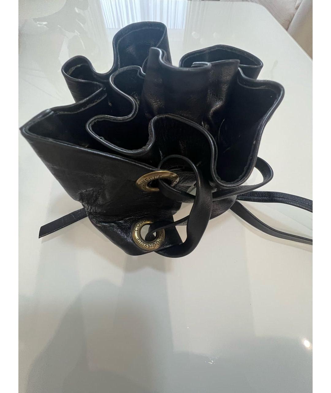 COCCINELLE Черный кожаный ремень, фото 4