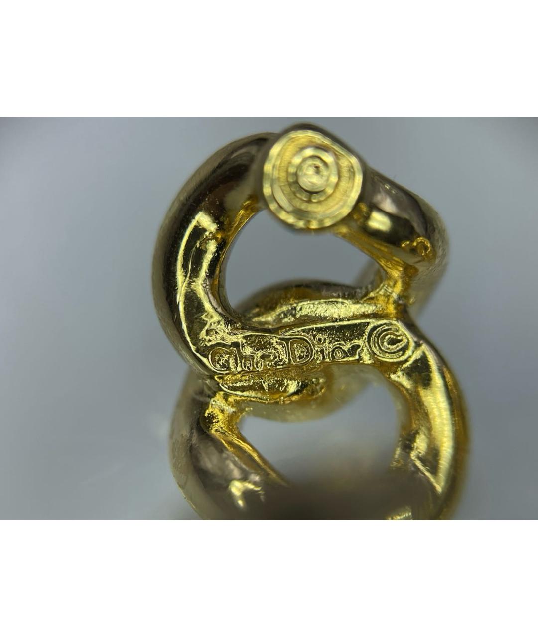 CHRISTIAN DIOR Золотые серьги, фото 5