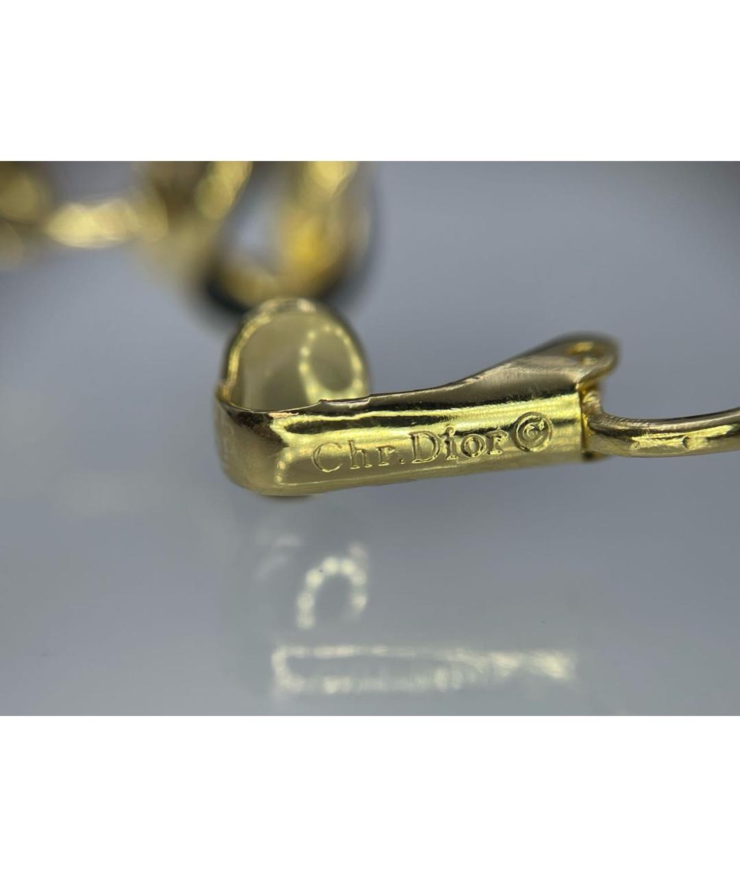 CHRISTIAN DIOR Золотые серьги, фото 7