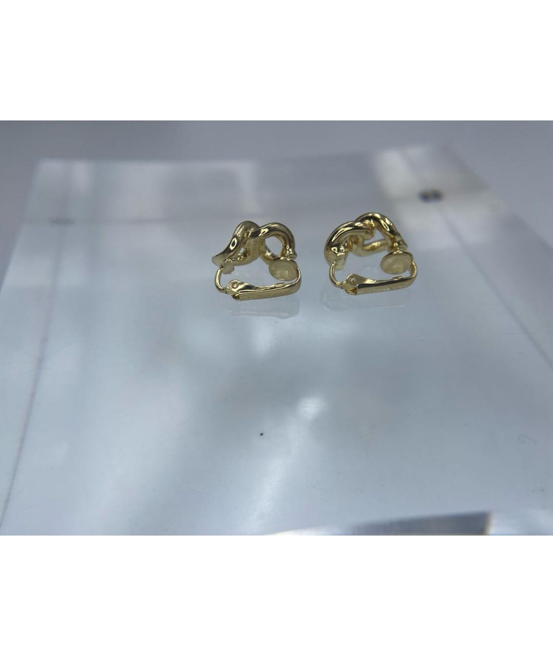 CHRISTIAN DIOR Золотые серьги, фото 3
