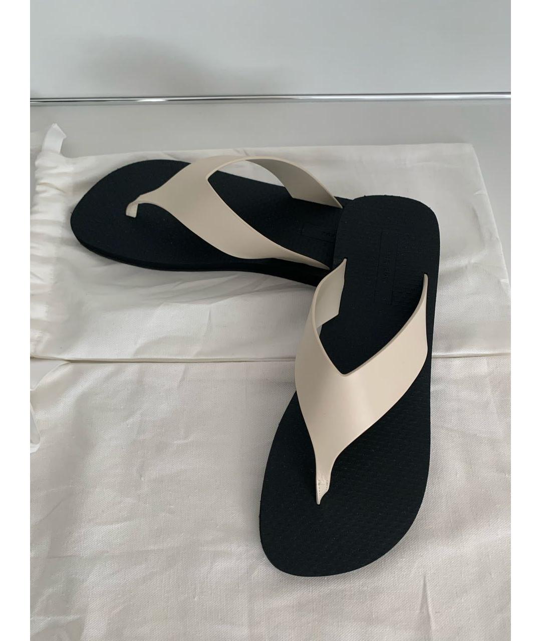 THE ROW Бежевые шлепанцы, фото 6