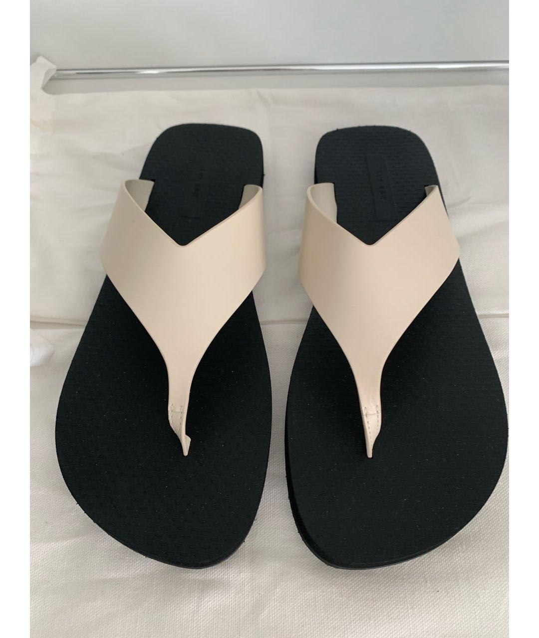 THE ROW Бежевые шлепанцы, фото 2