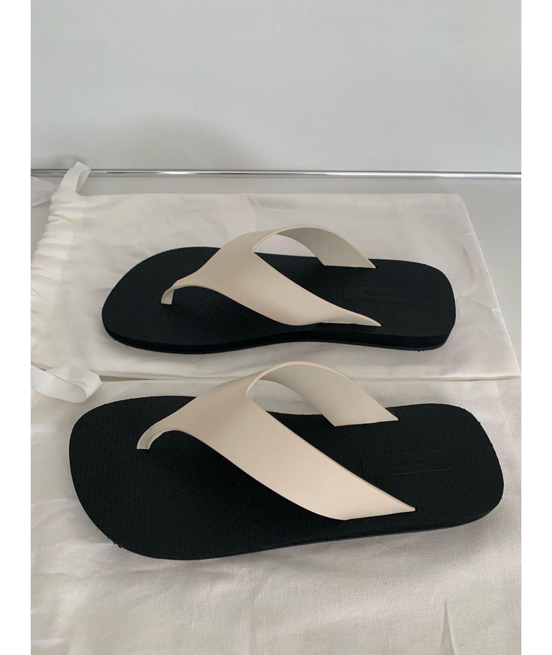 THE ROW Бежевые шлепанцы, фото 9