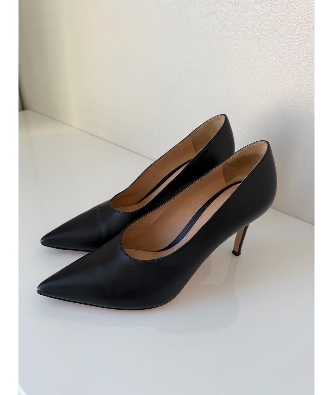 GIANVITO ROSSI Черные кожаные туфли, фото 2