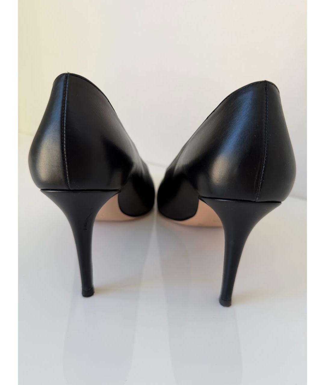 GIANVITO ROSSI Черные кожаные туфли, фото 3