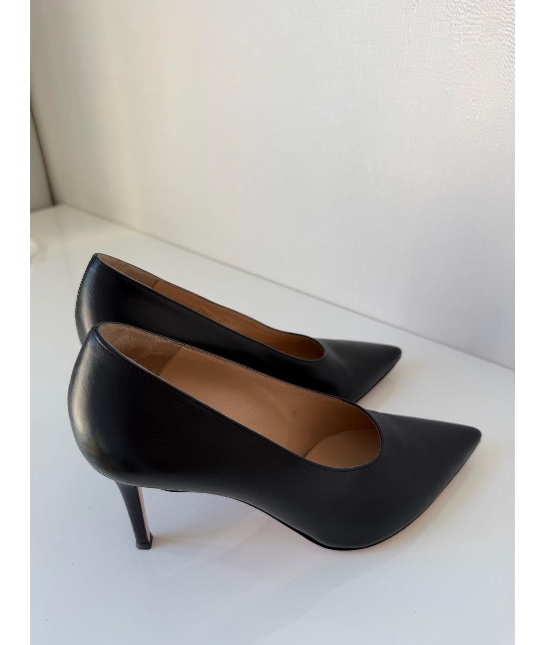 GIANVITO ROSSI Черные кожаные туфли, фото 8