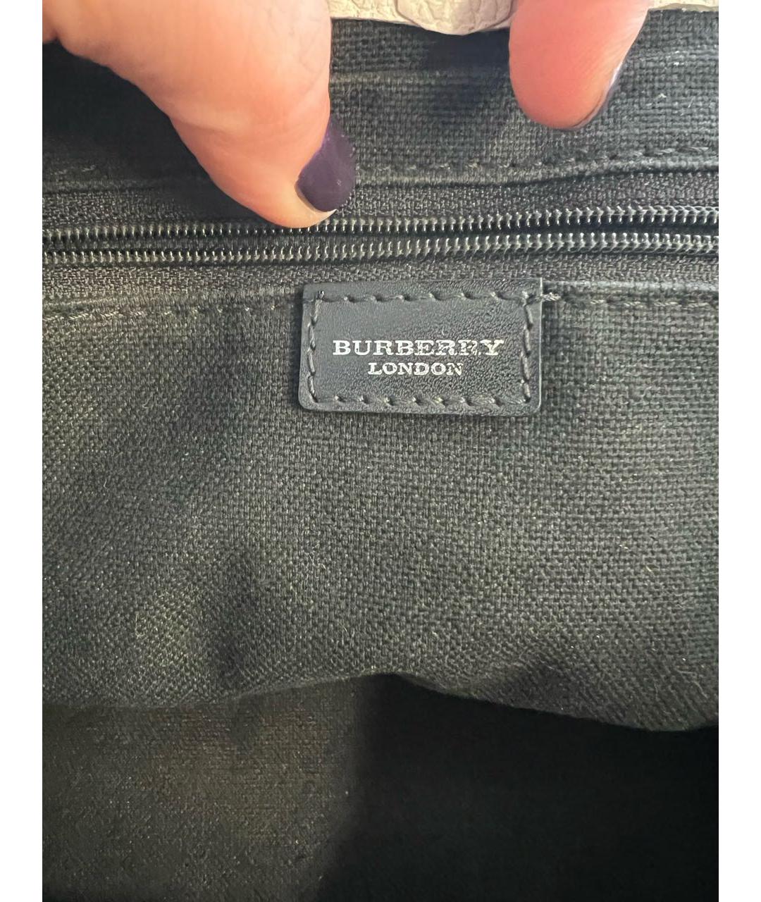 BURBERRY Бежевая сумка с короткими ручками, фото 5