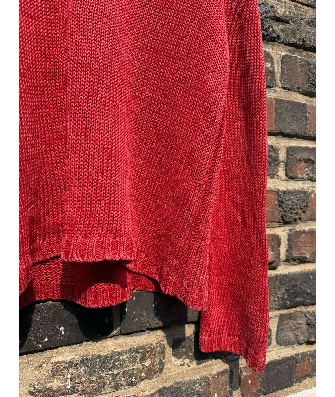 POLO RALPH LAUREN Красный льняной джемпер / свитер, фото 7