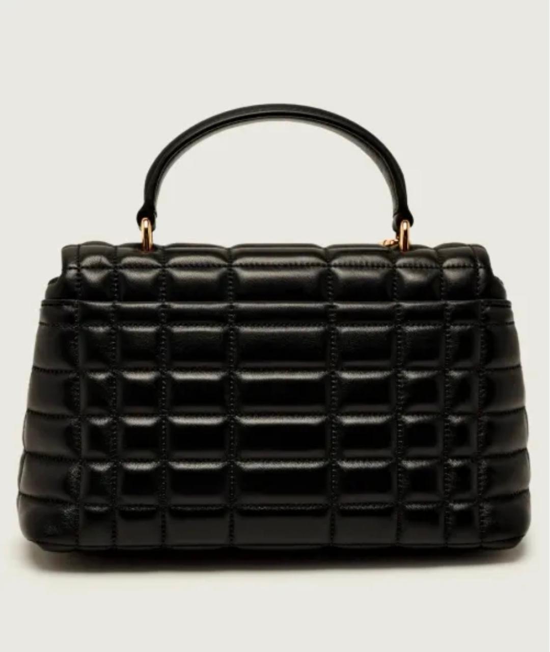 MICHAEL KORS Черная кожаная сумка с короткими ручками, фото 3