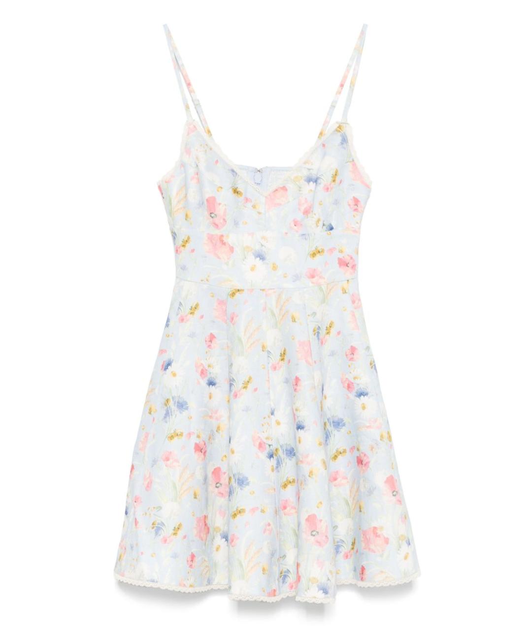 ZIMMERMANN Мульти льняное повседневное платье, фото 1