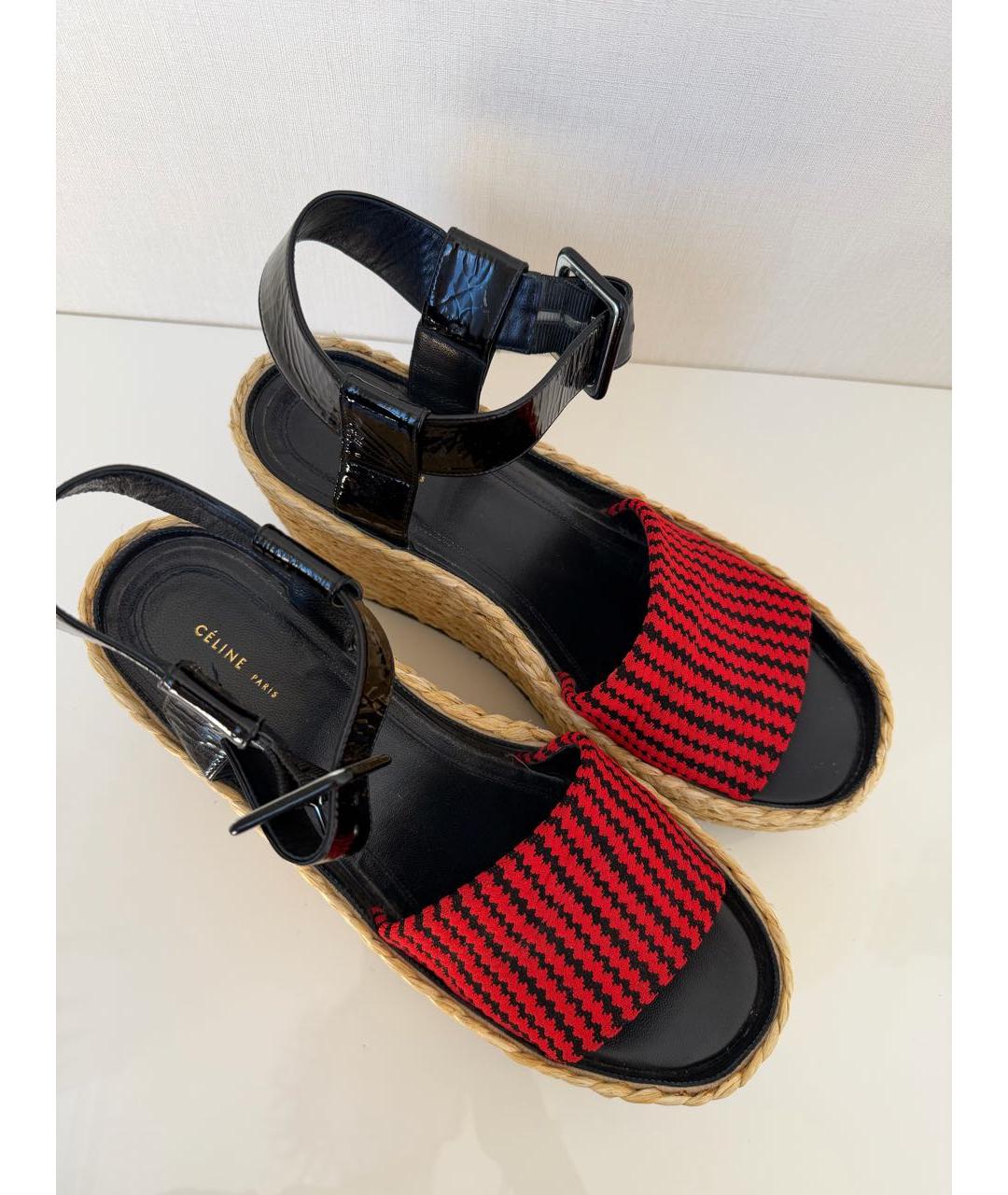 CELINE Мульти текстильные сабо, фото 8