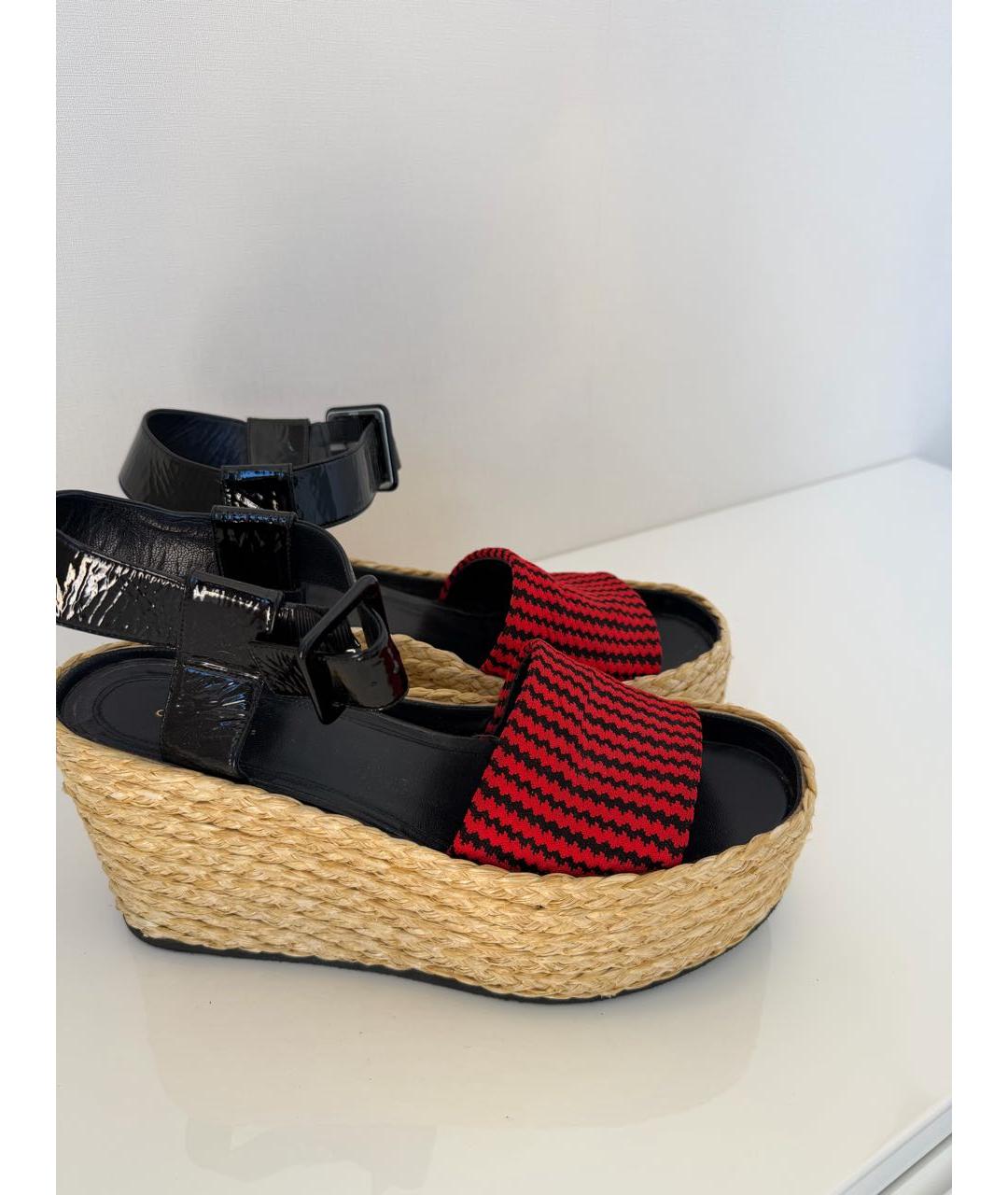 CELINE Мульти текстильные сабо, фото 6