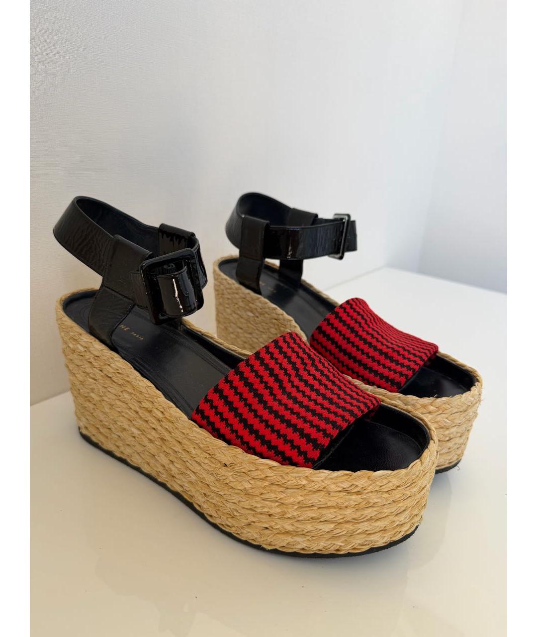 CELINE Мульти текстильные сабо, фото 9