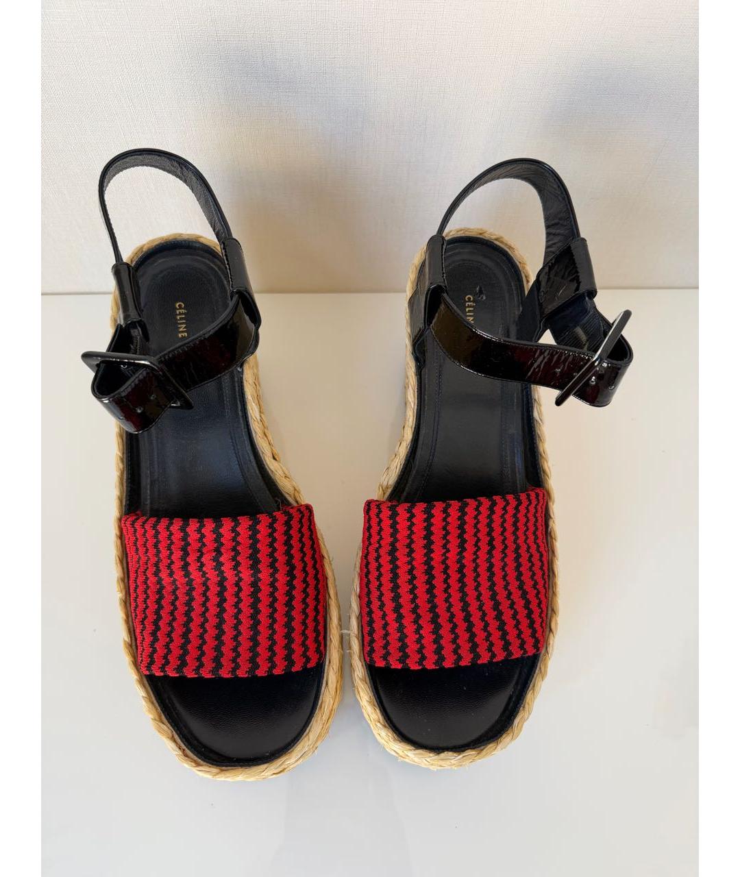 CELINE Мульти текстильные сабо, фото 4
