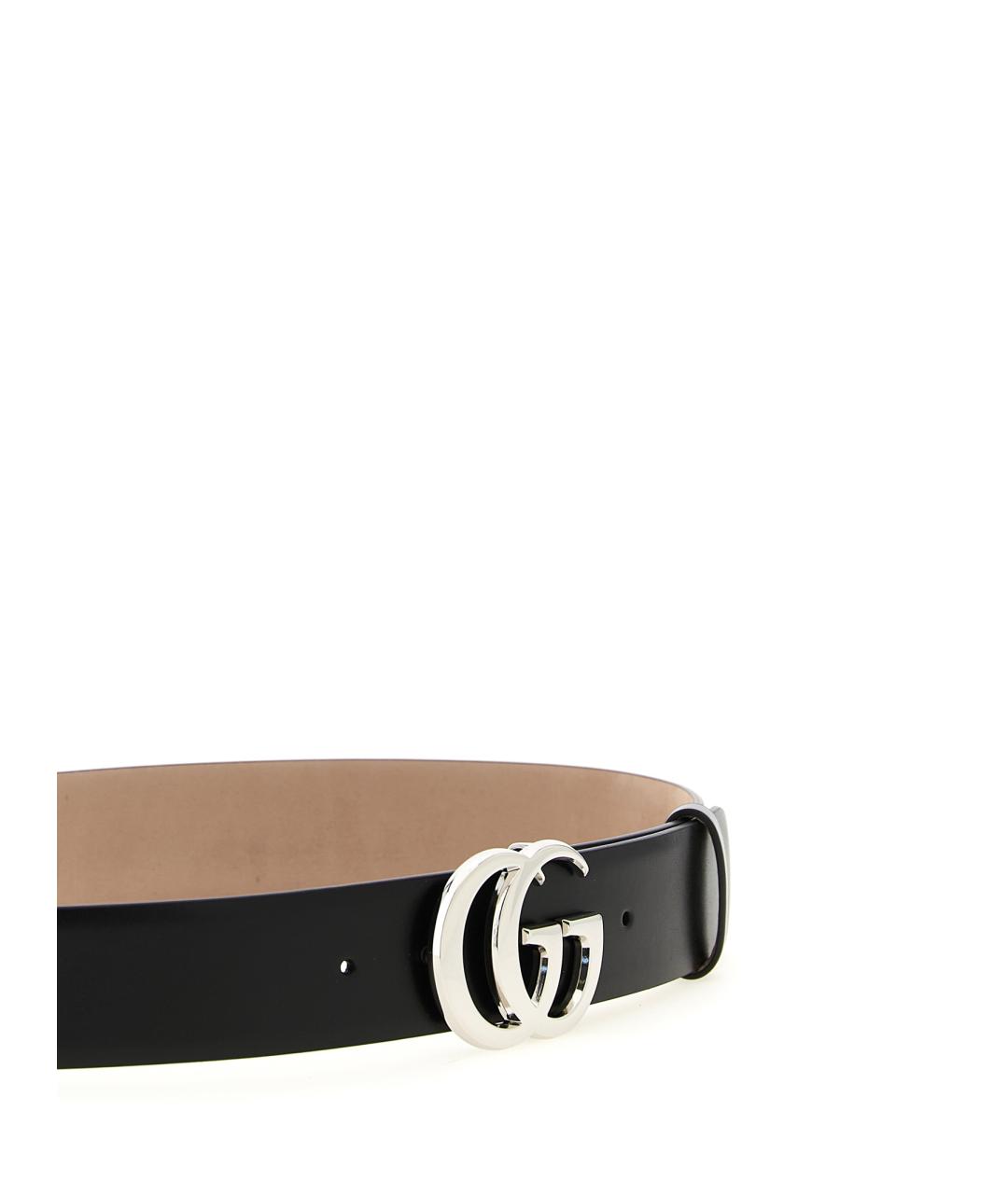 GUCCI Черный кожаный ремень, фото 3