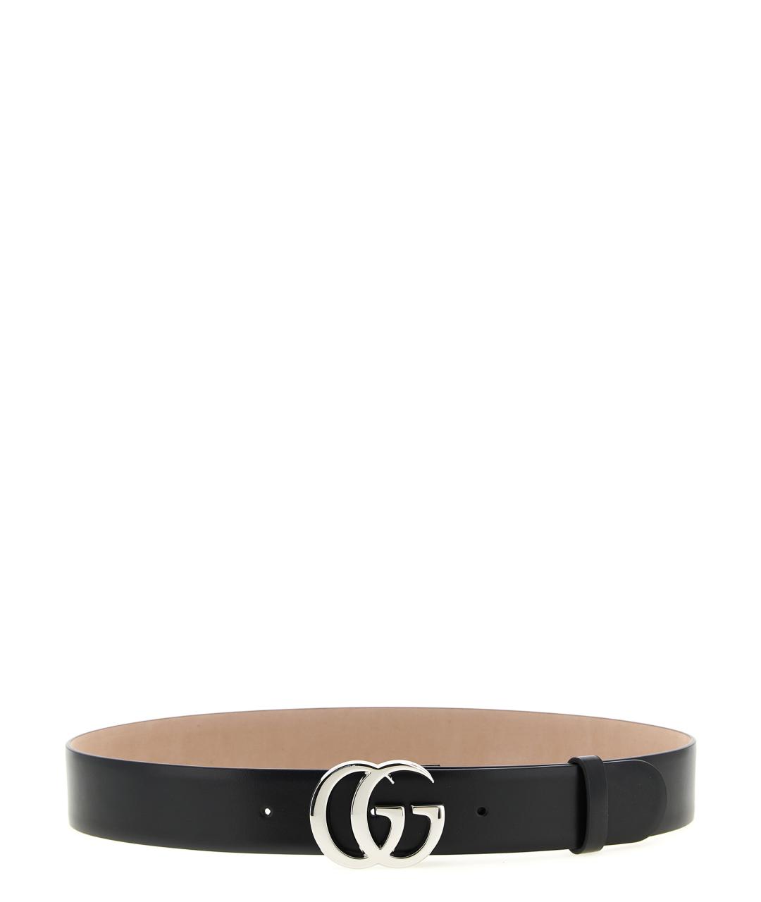 GUCCI Черный кожаный ремень, фото 1