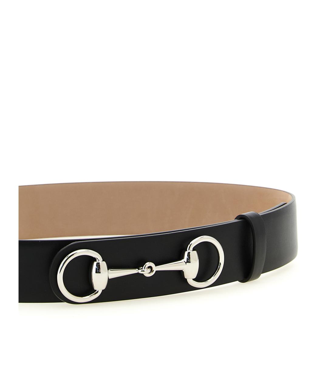 GUCCI Черный кожаный ремень, фото 3