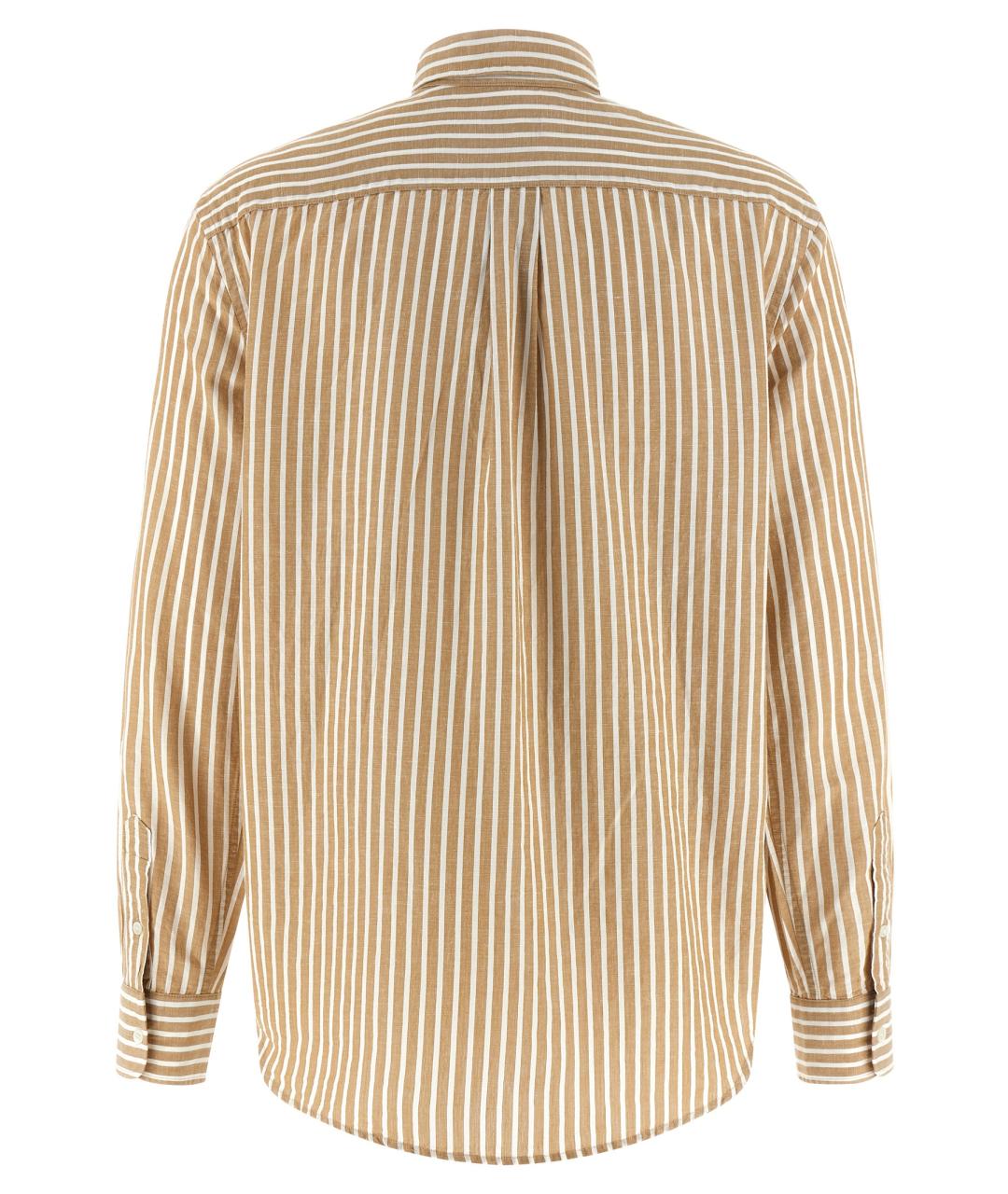 POLO RALPH LAUREN Бежевая хлопковая рубашка, фото 2