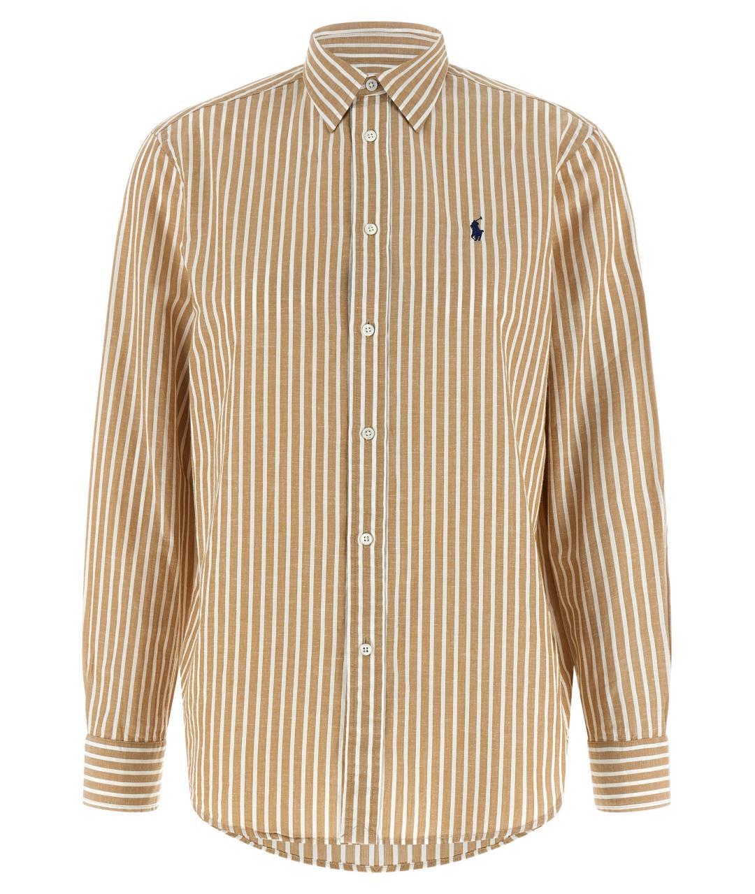POLO RALPH LAUREN Бежевая хлопковая рубашка, фото 1