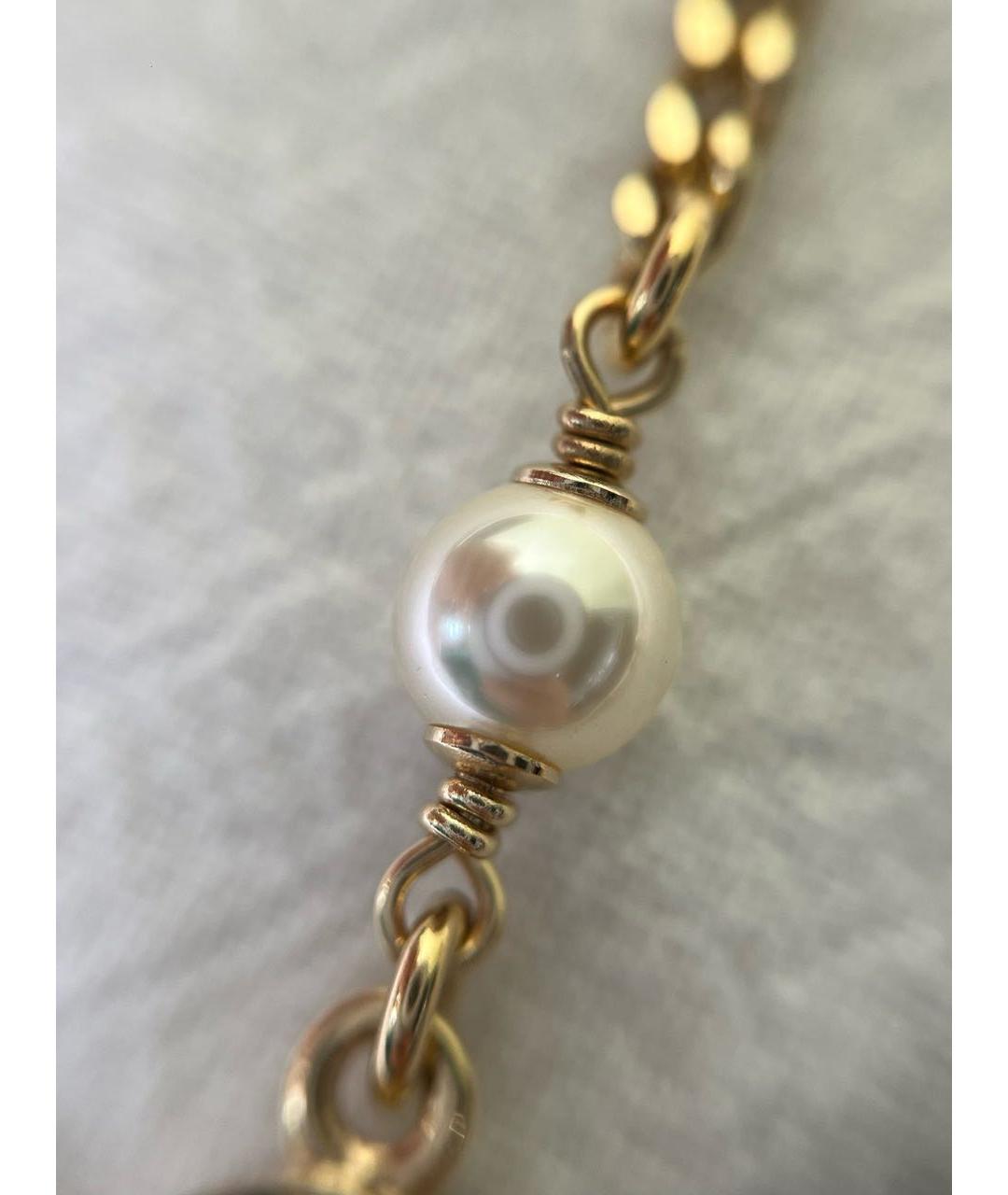 CHANEL Золотое металлическое колье, фото 8