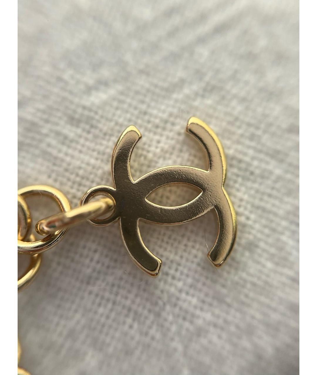 CHANEL Золотое металлическое колье, фото 7