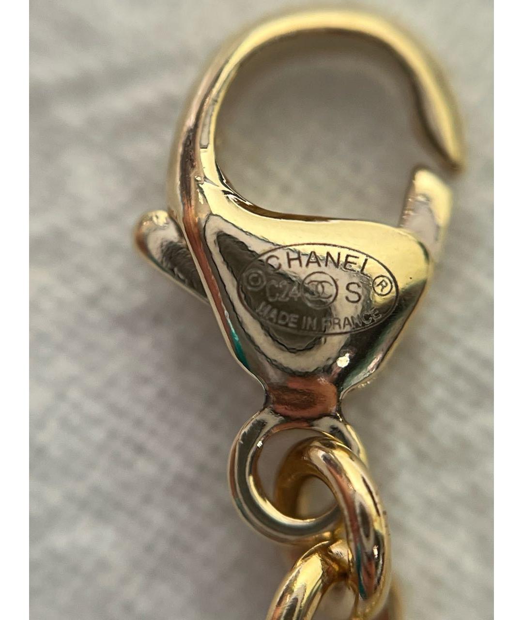 CHANEL Золотое металлическое колье, фото 4