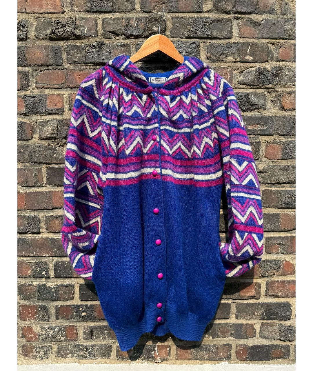 SAINT LAURENT Мульти шерстяной кардиган, фото 5