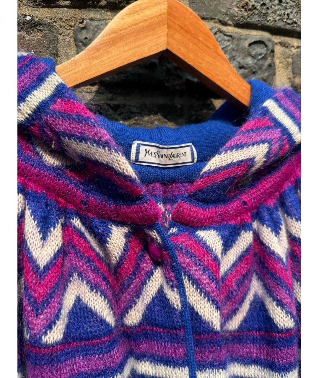 SAINT LAURENT Мульти шерстяной кардиган, фото 2