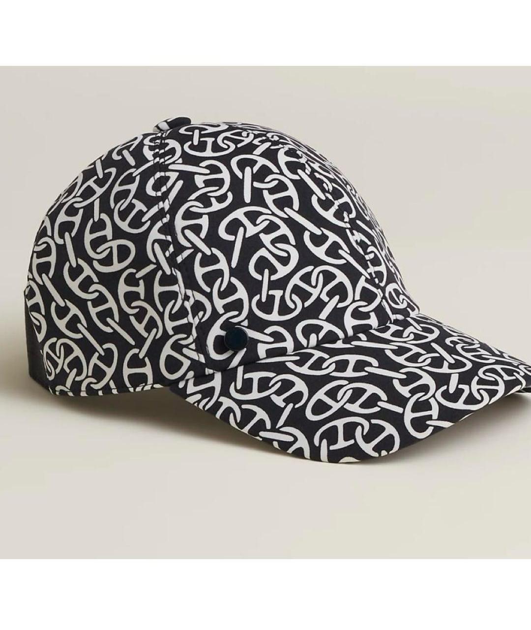 HERMES Черная синтетическая кепка/бейсболка, фото 9