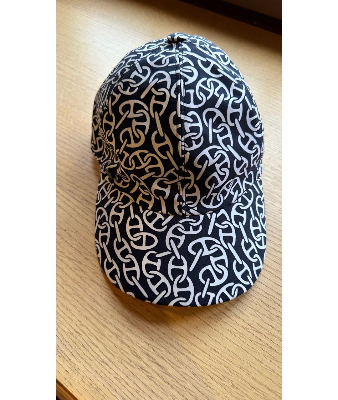 HERMES Черная синтетическая кепка/бейсболка, фото 4