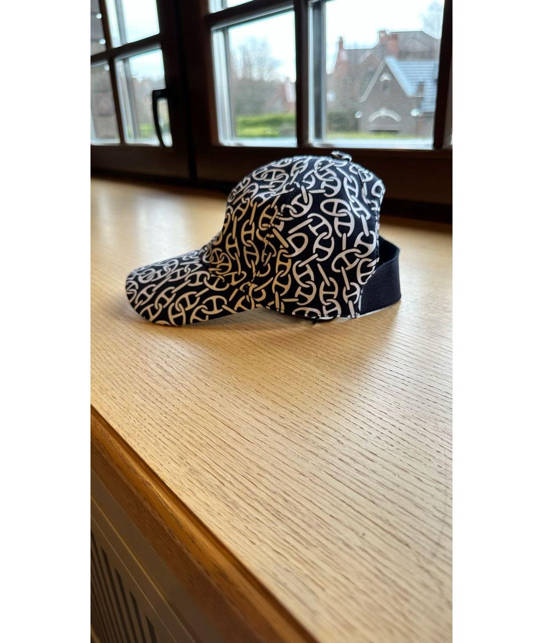 HERMES Черная синтетическая кепка/бейсболка, фото 3