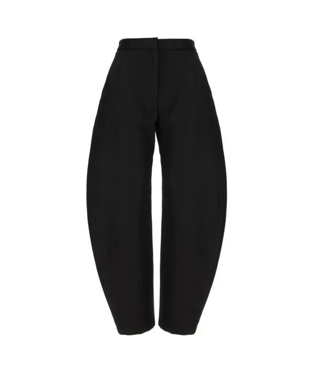 ALAIA Черные шерстяные прямые брюки, фото 1