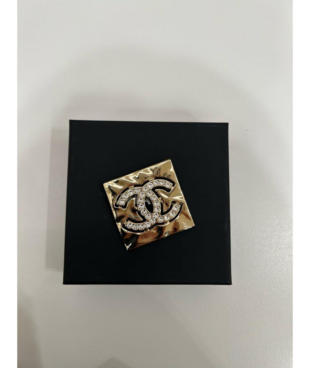 CHANEL Золотая металлическая булавка / брошь, фото 2