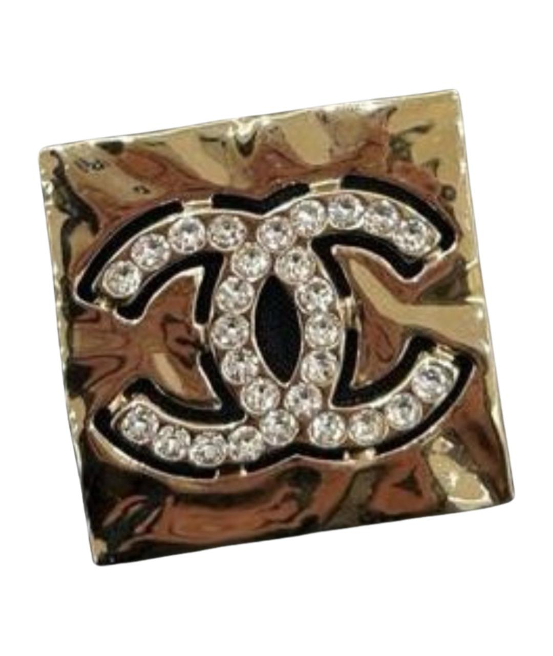CHANEL Золотая металлическая булавка / брошь, фото 1
