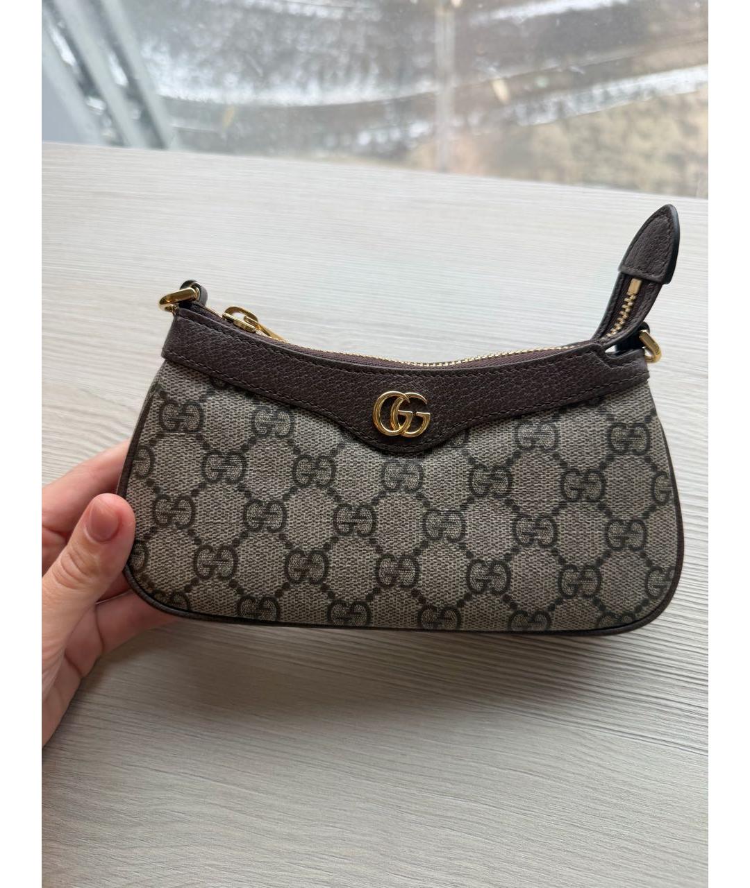 GUCCI Бежевая сумка с короткими ручками, фото 7