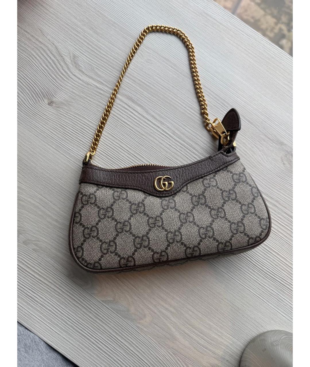 GUCCI Бежевая сумка с короткими ручками, фото 8