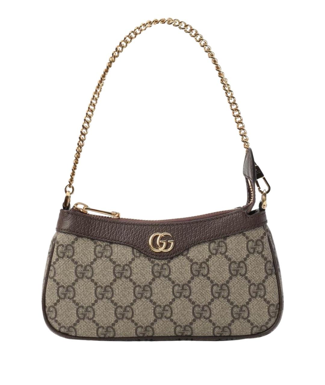 GUCCI Бежевая сумка с короткими ручками, фото 1