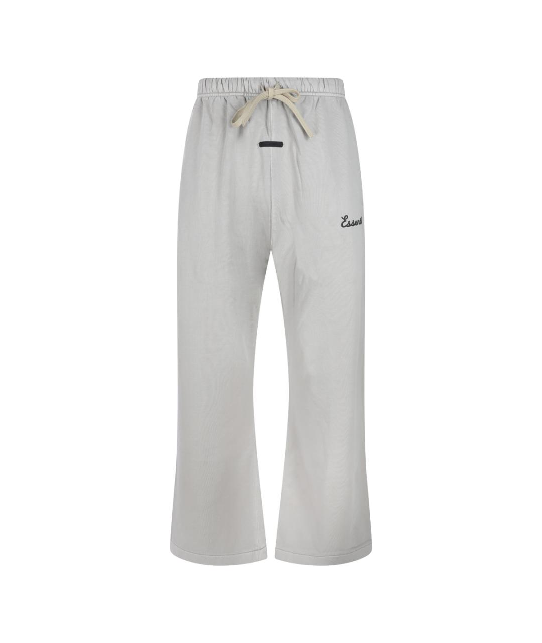 FEAR OF GOD ESSENTIALS Серые хлопковые повседневные брюки, фото 1
