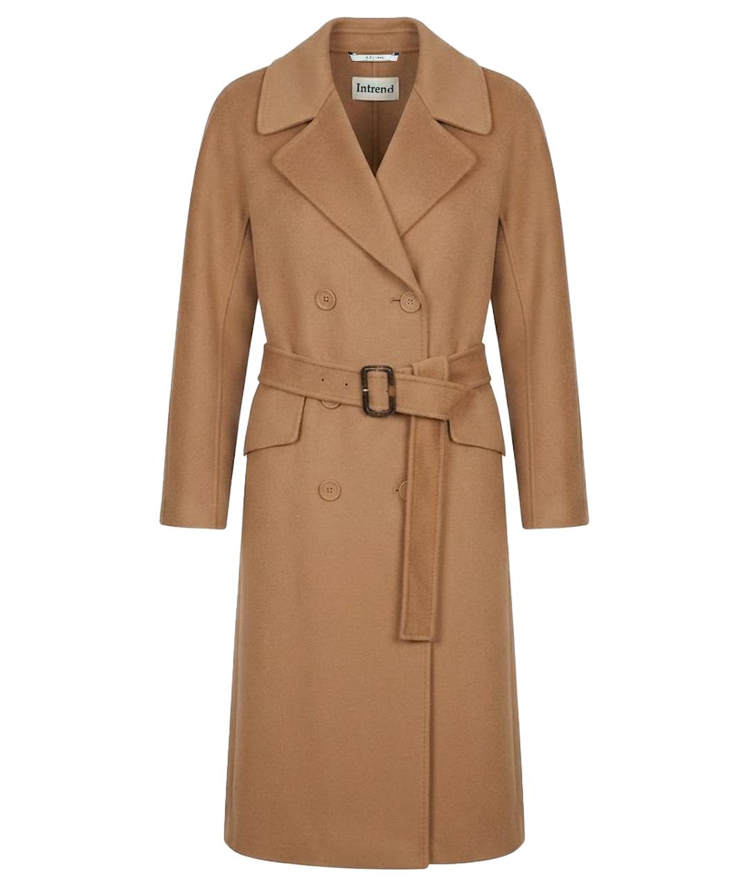 'S MAX MARA Коричневое шерстяное пальто, фото 1