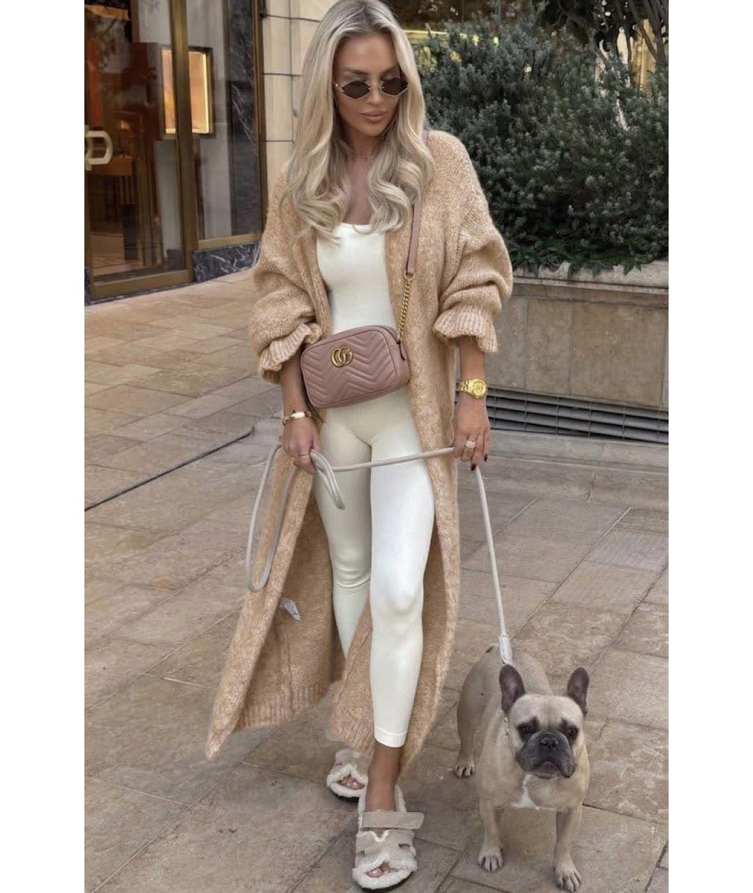 GUCCI Розовая кожаная сумка через плечо, фото 5