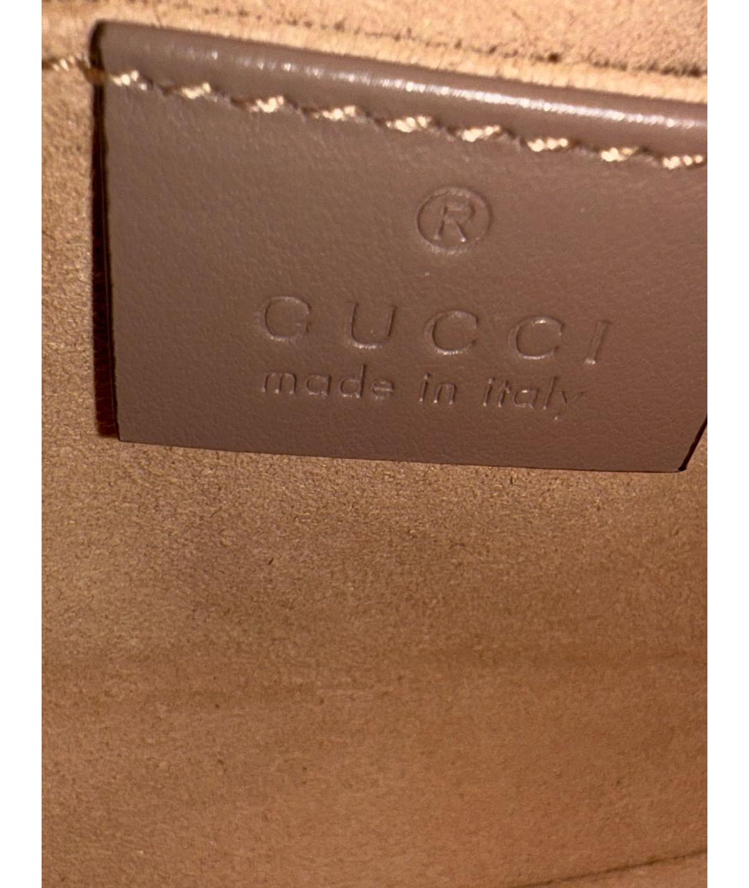 GUCCI Розовая кожаная сумка через плечо, фото 8