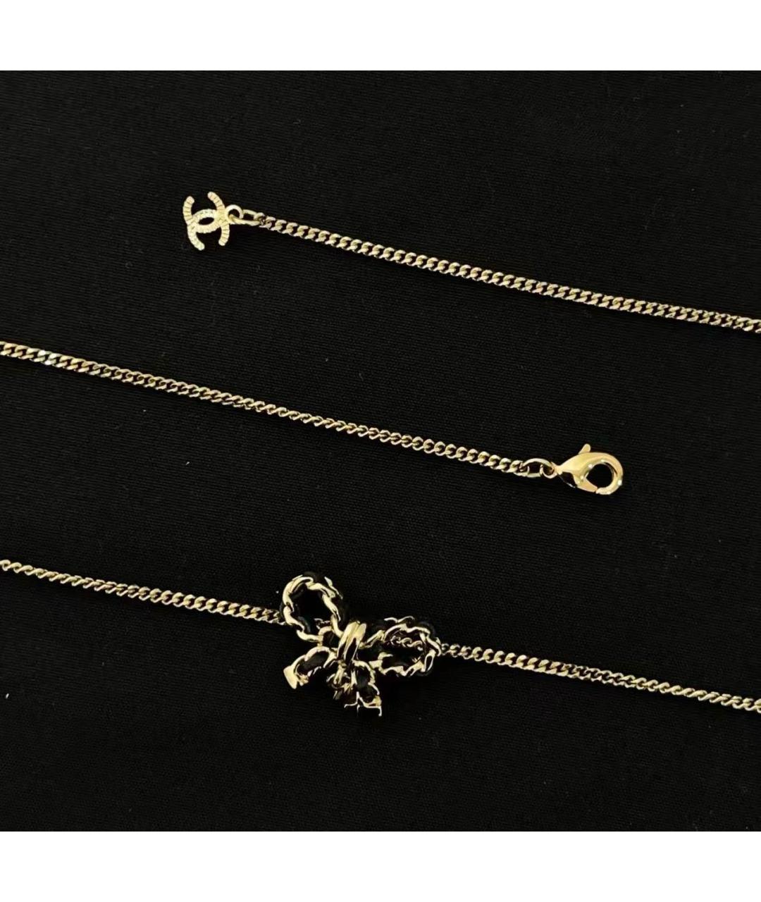 CHANEL Золотое металлическое колье, фото 4